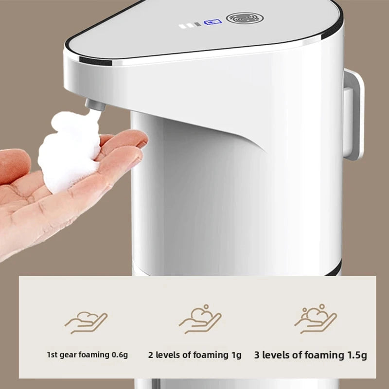 USB oplaadbare zeepdispenser met 350ml capaciteit voor vloeibare zeep
