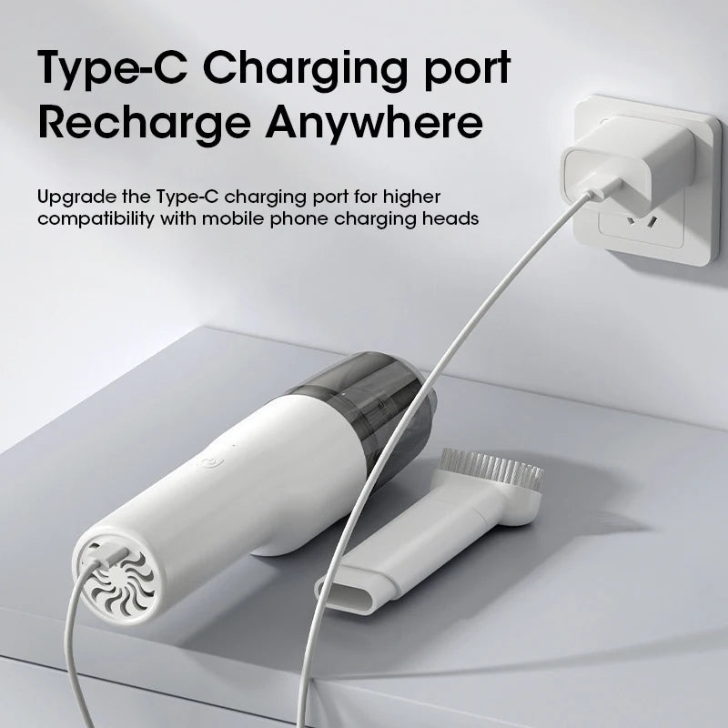 Car Vacuum Cleaner Mini Convenient Vacuum Cleaner Multi Functional Wireless Handheld Vacuum Cleaner Strong Suction Low Noise