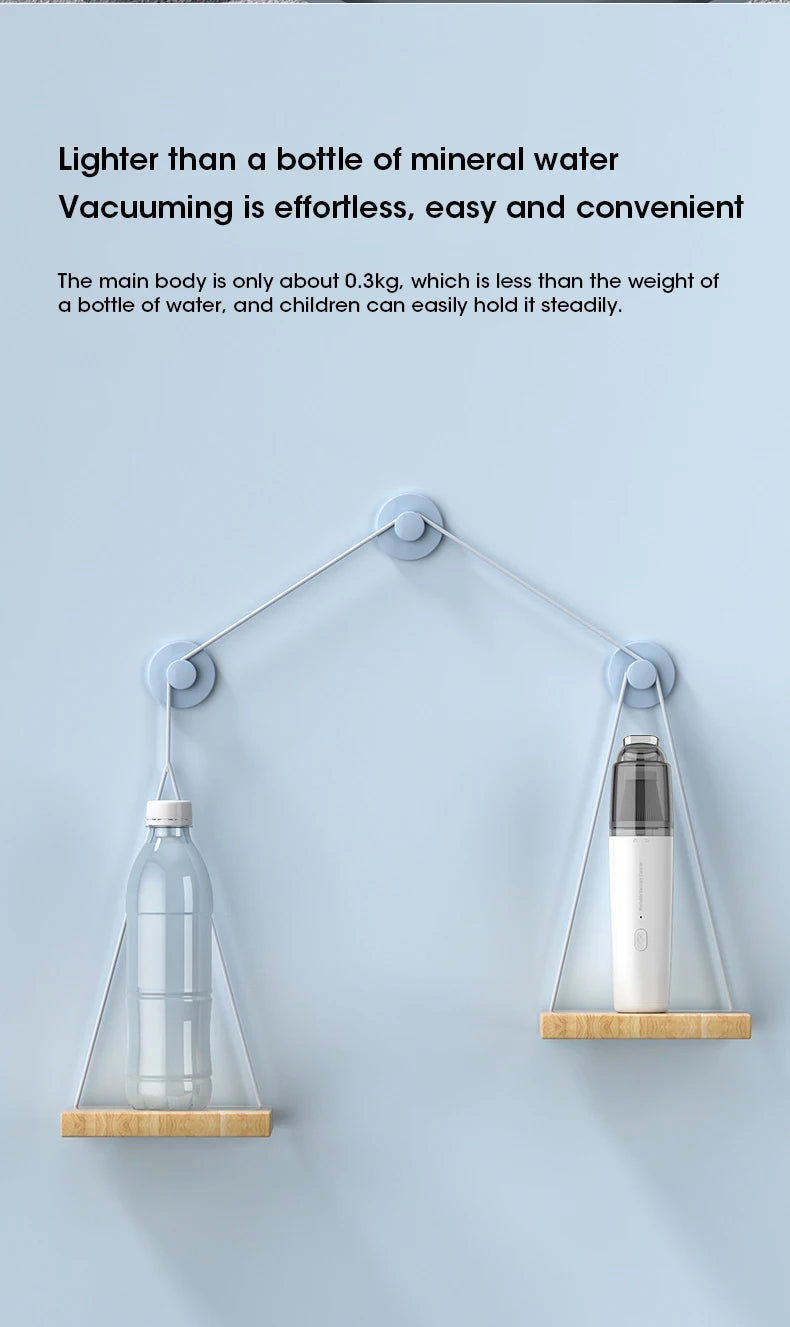 Car Vacuum Cleaner Mini Convenient Vacuum Cleaner Multi Functional Wireless Handheld Vacuum Cleaner Strong Suction Low Noise